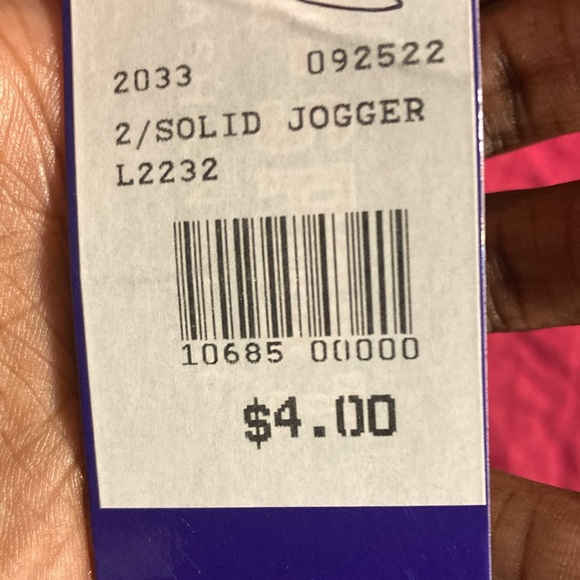 A pink jogger pants with drawstrings. It’s small - Picture 4 of 4